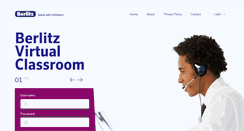 Desktop Screenshot of berlitzvirtualclassroom.com