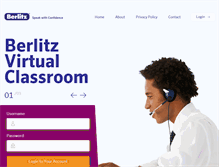 Tablet Screenshot of berlitzvirtualclassroom.com